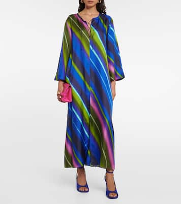 Abito midi Citylight Stripes in twill | Dorothee Schumacher