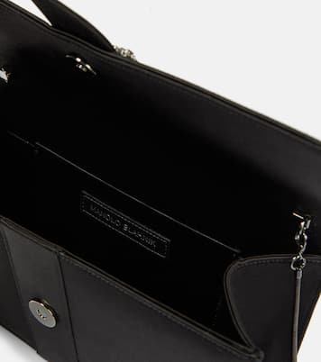 Clutch Capri in raso con cristalli | Manolo Blahnik
