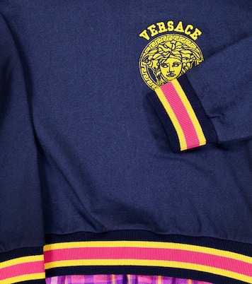 Felpa in jersey di cotone con cappuccio | Versace Kids