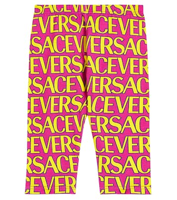 Bébé – Legging Versace Allover en coton mélangé | Versace Kids