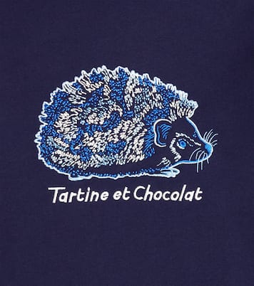 Sudadera con capucha de algodón bordada | Tartine et Chocolat