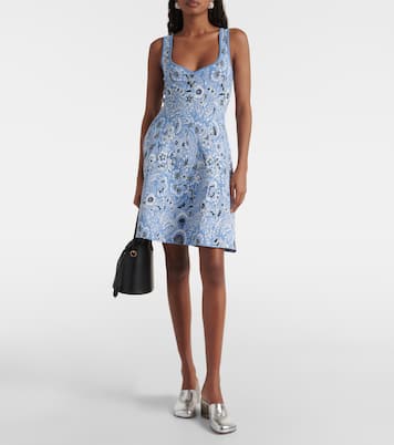 Paisley knitted jacquard minidress | Etro