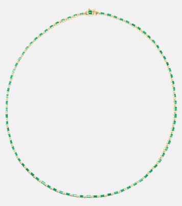 Collier Linear en or 18 ct et émeraudes | Suzanne Kalan