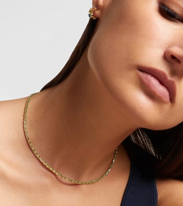 Collier Linear en or 18 ct et émeraudes | Suzanne Kalan