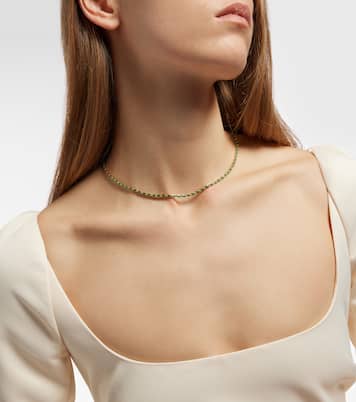 Collier Linear en or 18 ct et émeraudes | Suzanne Kalan