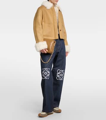 Lederjacke mit Shearling | Loewe