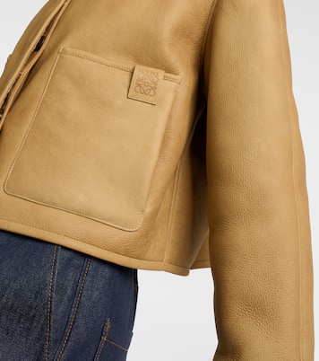 Lederjacke mit Shearling | Loewe