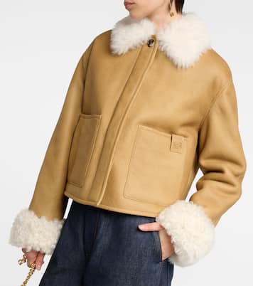 Lederjacke mit Shearling | Loewe