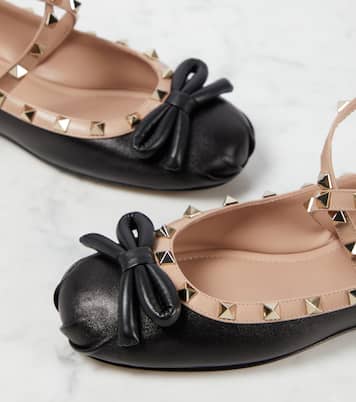 Ballerines Rockstud en cuir | Valentino Garavani