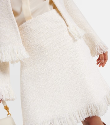 Fringed bouclé miniskirt | Chloé