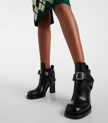 Ankle Boots Stirrup aus Leder | Burberry