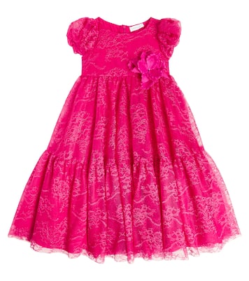 Verziertes Kleid aus Spitze | Monnalisa