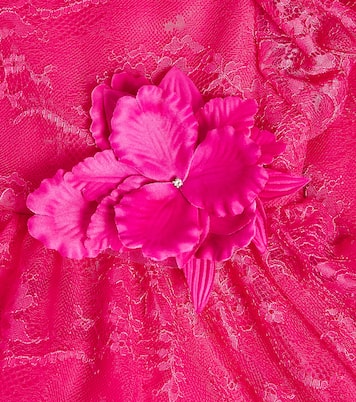 Verziertes Kleid aus Spitze | Monnalisa