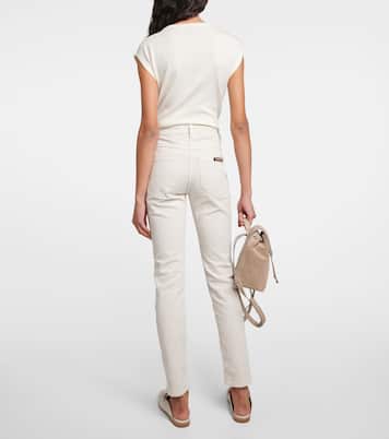 Jeans slim de tiro medio | Brunello Cucinelli