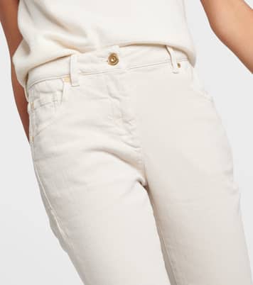 Jeans slim de tiro medio | Brunello Cucinelli