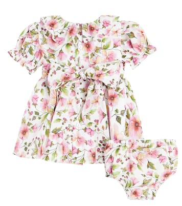 Bébé – Set robe et culotte bloomer Leana en coton | La Coqueta