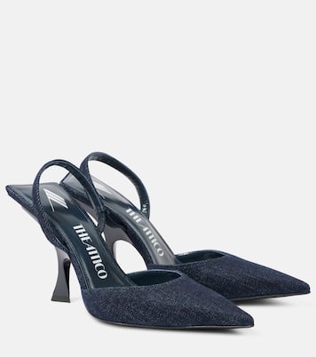 Slingback-Pumps Ester 95 aus Denim | The Attico