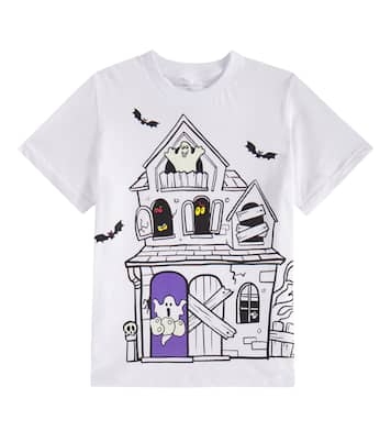Camiseta en jersey de algodón estampada | Stella McCartney Kids