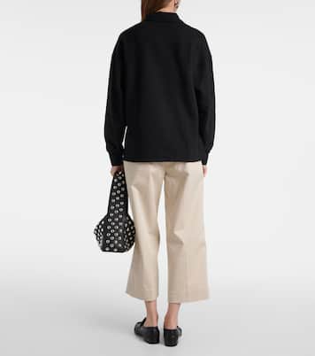 Brooks cotton terry jersey polo shirt | Proenza Schouler