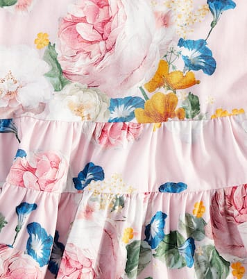 Bedrucktes Kleid aus einem Baumwollgemisch | Monnalisa