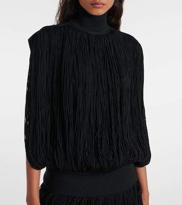 Pullover in lana con frange | Alaïa