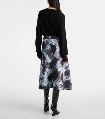 Gonna midi con stampa | Marni