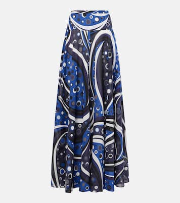 Gonna lunga in mussola di cotone | Pucci