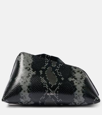 8:30 PM snake-print leather clutch | The Attico