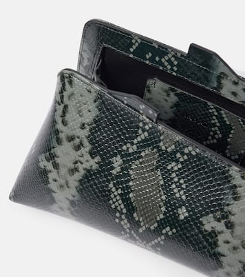 8:30 PM snake-print leather clutch | The Attico