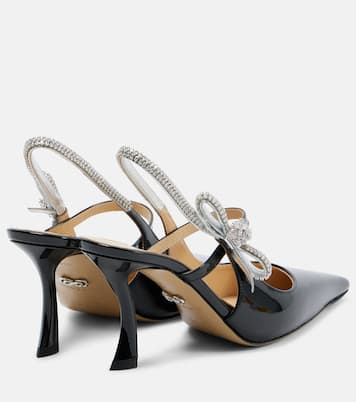 Pumps Crystal Cube aus Lackleder mit Kristallen | Mach & Mach