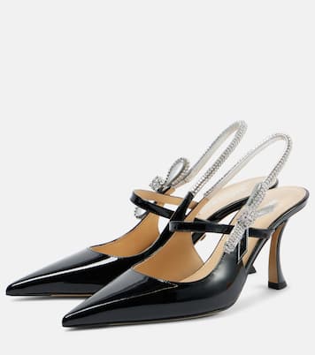 Pumps Crystal Cube aus Lackleder mit Kristallen | Mach & Mach
