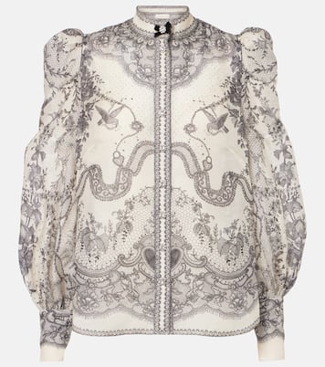 Blouse Crush Body en lin et soie | Zimmermann