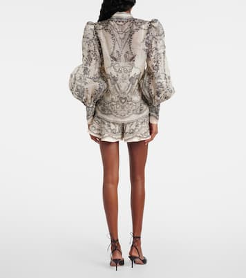 Blouse Crush Body en lin et soie | Zimmermann
