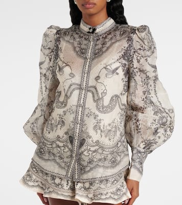 Blouse Crush Body en lin et soie | Zimmermann