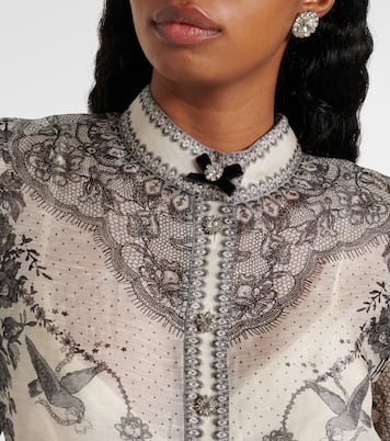 Blouse Crush Body en lin et soie | Zimmermann