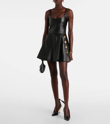 Robe en cuir à ornements | Givenchy