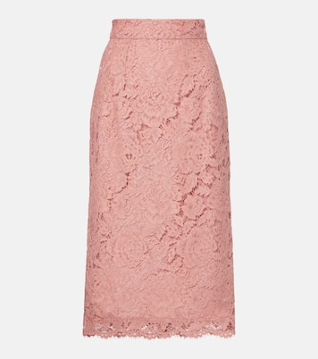 Falda midi de encaje | Dolce&Gabbana