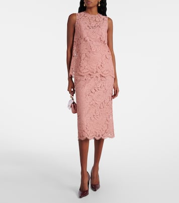 Falda midi de encaje | Dolce&Gabbana
