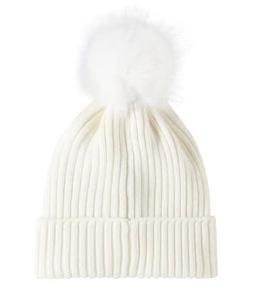 Ribbed-knit wool beanie | Moncler Enfant