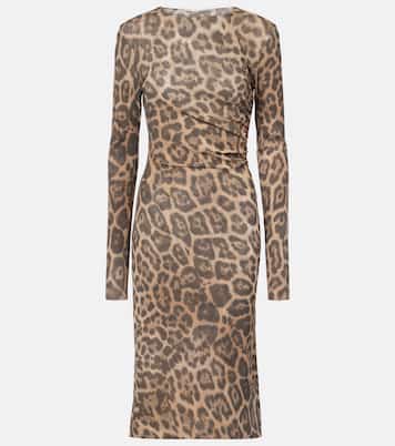 Leopard-print midi dress | Stella McCartney