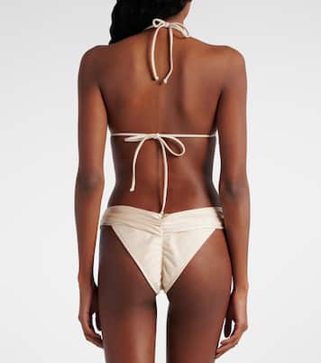 Jasmin ruched triangle bikini top | Bananhot