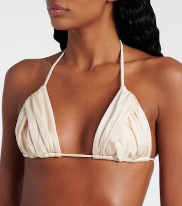 Jasmin ruched triangle bikini top | Bananhot