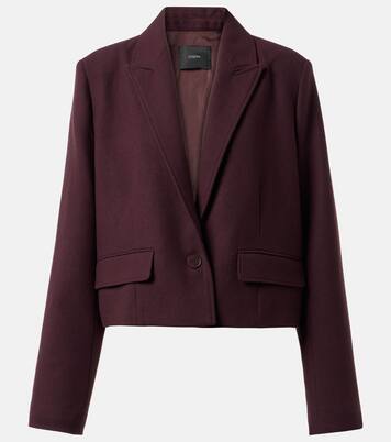 Cropped single-breasted wool jacket | Joseph