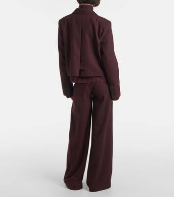 Cropped single-breasted wool jacket | Joseph