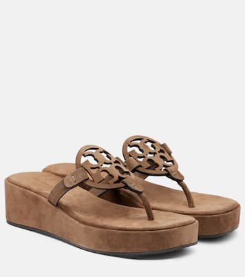 صندل بصباع من الجلد السويدي Miller 25 | Tory Burch