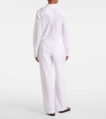 Rosa cotton straight pants | Asceno