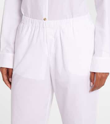 Rosa cotton straight pants | Asceno