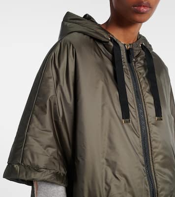 The Cube Greenci padded canvas cape | Max Mara