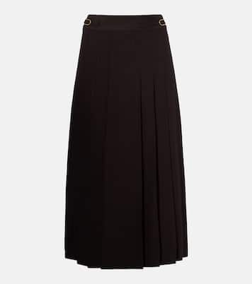 Wesley pleated wool midi skirt | Gabriela Hearst