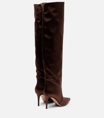 Hansen 85 satin over-the-knee boots | Gianvito Rossi
